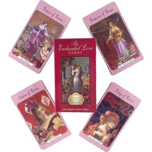 The Enchanted Love Tarot Deck Leisure Party Table Game High Quality Fortune-telling Prophecy Oracle Cards With Guide Book