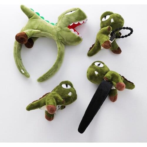 2019 New Hair Band Cartoon Dinosaur Headdress Play Game Doll Girls Hair Bands Adult Head Hoop Toys Kid Gift Party Hair Accessory