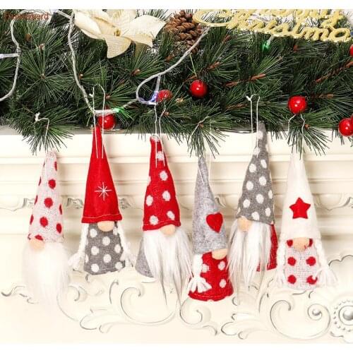 New Christmas Decoration for Home Christmas Tree Pendant Cute Angel Knit Doll Creative Decoration Christmas Tree Decorations