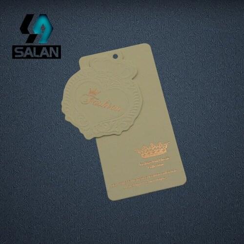 Wholesale Customize Letters Logo in Font Hang tag Logo Garment Label with free string customized Hang tags GTGT021