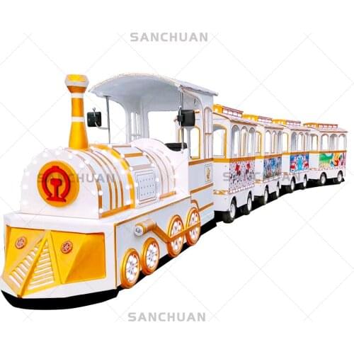 SANCHUAN-Amusement Park Train Tourist Electrical Train Indoor And Outdoor Classical Trackless Rides