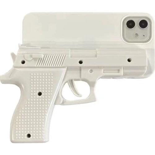 Luxury 3D fun pistol for iPhone 11 12 Pro Max XR XS XSMax 7 8 Plus protective case