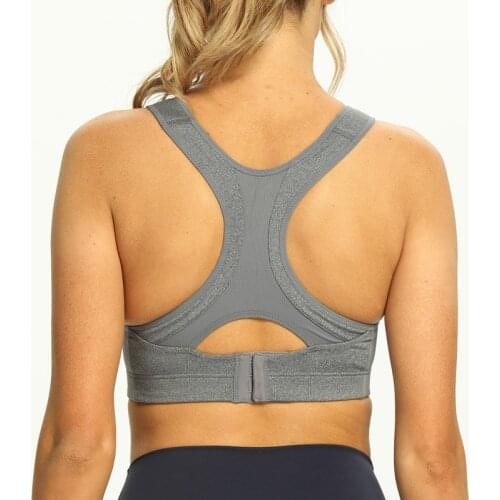 Plus Size Sports Bra Vest Women Seamless Sponge Push Up Fitness Wire Free Bra Nursing Underwear Gray 70C 95G UA Size 2021 New