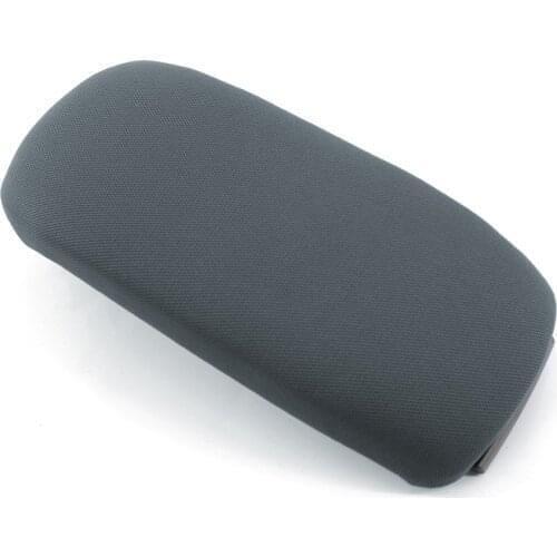 Cloth Padding Armrest Center Console Lid Cover for Audi A3 8P 2003-2012 Gray