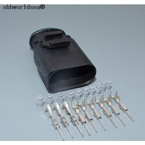 Worldgolden 10 Pin/Way 1.5mm Auto Headlight Plug Headlamp Connector For audi 6X0 973 815 or 1J0 973 815