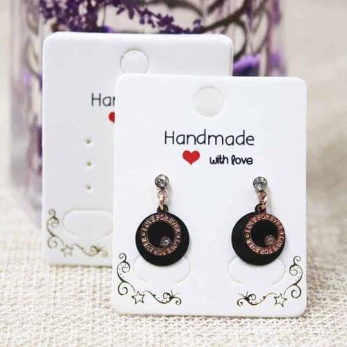 2019 New Design gold foil earring necklace tag card handmade bracelet .hair ornament package and display tag card 100pcs per lot