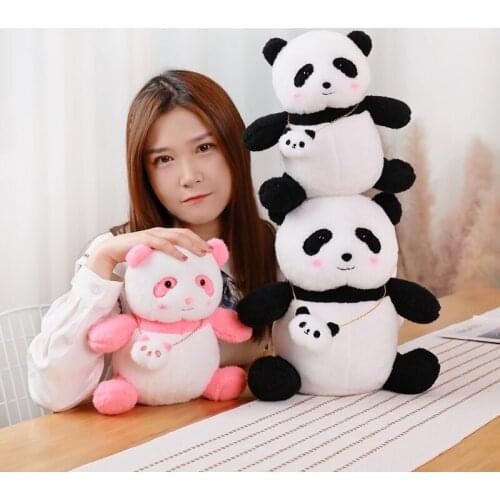 25/33CM Kawaii Panda Plush Toy Soft Stuffed Cartoon Animal Panda Doll Home Decor Sleep Pillow For Children Baby Birthday Gift