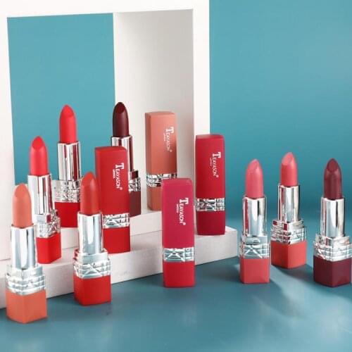 3Pcs Sexy Matte Velvet Lipsticks Gift Kit Moisturizing Long-Lasting Waterproof Lipstick Lip Blam Set Makeup Cosmetics TSLM1