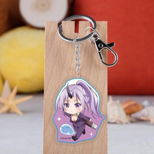 Anime That Time I Got Reincarnated as a Slime Rimuru Tempest Keychain Cartoon Keyring Gift Cute Tensei Shitara Suraimu Datta Ken