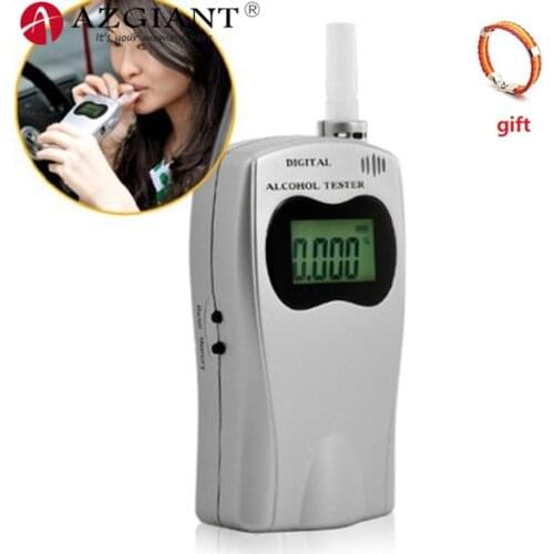 AZGIANT Digital Breathalyzer with LCD Screen Car Safety Device Breath Alcohol Tester Powered by Car Adapter Warm-Up 10 Seconds