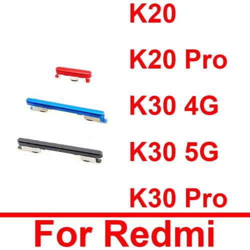 Up Down Volume & Power On Off Side Button For Xiaomi Mi 9T Pro For Redmi K20 Pro K30 Pro Volume Control Power Key Repair Parts
