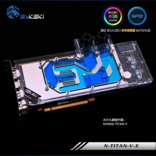 Bykski N-TITAN-V-X VGA Water Cooling Block for NVIDIA TITAN V