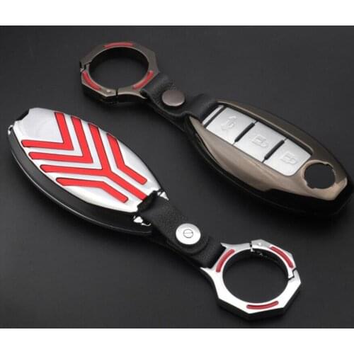 Car Key Cover Case For Nissan Versa Maxima Altima Rogue Armada Sentra Tidda Livida X-Trail Infiniti FX35 QX50 FobKey Accessories
