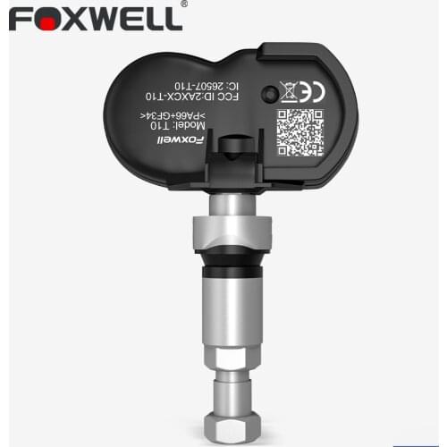Foxwell T10 Automotive Tire Pressure Sensor 433MHz 315MHz Durable Battery Monitor System Program Tester Programmable TPMS Sensor