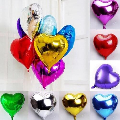 Birthday Wedding Party DIY Decorations Balloon 18 inch Heart Shaped balloons Air Helium balloon for children LX8548