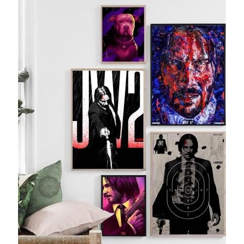 John Chapter Movie Art Canvas Painting Posters And Prints Wall Pictures For Living Room Abstract Decorative Home Decor Tableau