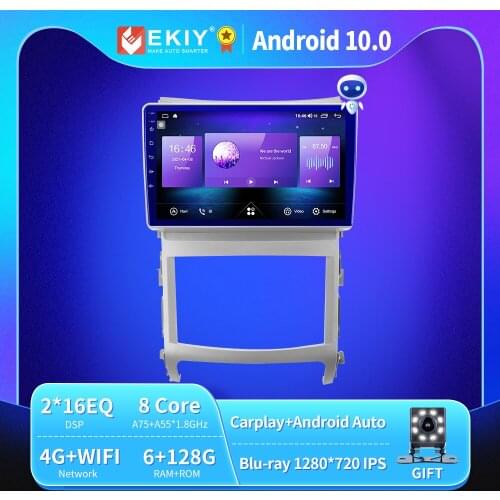 EKIY 6+128G 8 CORE Autoradio Android 10 For Hyundai Veracruz ix55 2006-2015 Car Radio Multimedia Blu-ray IPS QLED Navi GPS 2din