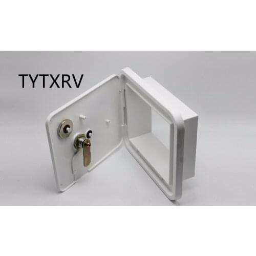 Caravan Accessories Campre Boat Motorhome Key Lock Multi-Purpose Cable Hatch White