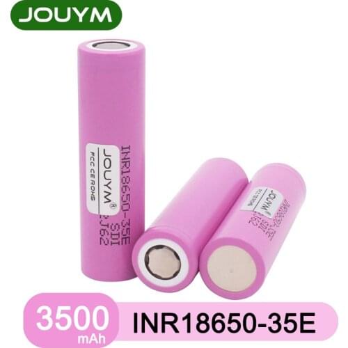 JOUYM 18650 Battery INR18650-35E 3500mAh 3.7V Li-ion Rechargeable Battery
