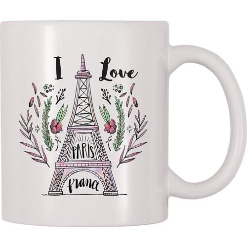 I Love Paris France Coffee Mug (11 oz)
