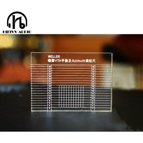 LP vinyl measuring vocal arm VTA balance Azimuth and tuning ruler