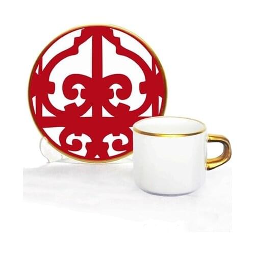 Focus Turkish Coffee Set 12 Pieces Scarlet