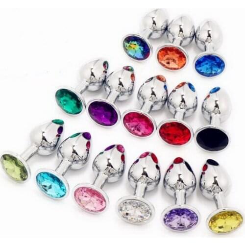 Stainless Steel Butt Plug Anal Beads Crystal Jewelry Heart Stimulator Sex Toys Dildo Anal Plug Gay Sex Products Anal Sex