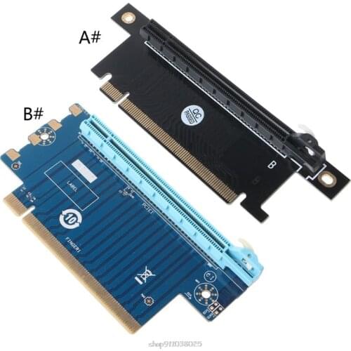 PCI Express 16X Riser PCIe Graphics Card PCI-E Steering Card 90 Degrees Right Angle Riser Adapter for 1U 2U Host 4/6cm D24 20