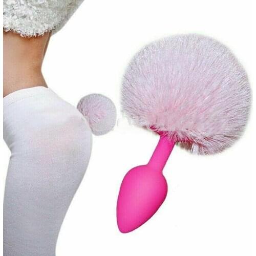 Girl Rabbit Tail Plush Animal Butt plug Cosplay BDSM Anal Erotic Fetish Sex Toys 18+ Adult Roleplay Anus Intimacy Sex Toy