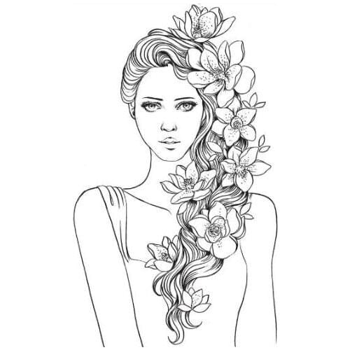 Gril Transparent Clear Silicone Stamp/Seal for DIY scrapbooking/photo album Decorative clear stamp A1557