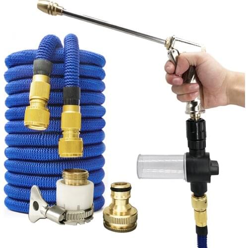 Garden Hose Pipe Water Hose EXpandable Garden Hose Water Gun Hose Nozzle Jet Wash With Foam Pot Car Washer