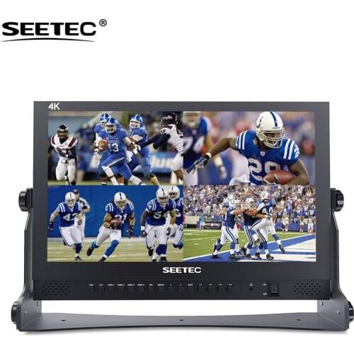 Seetec 4K173-9HSD-192(Original P173-9HSD) 17.3 Inch IPS Aluminum 1920x1080 FHD 3G-SDI HDMI 4K Broadcast Monitor with AV YPbPr