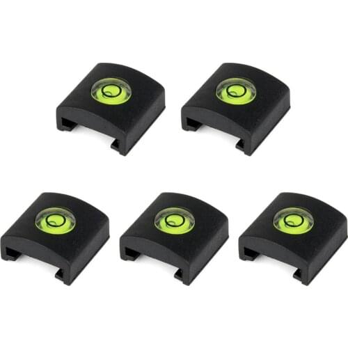 10/4/5pc camera bubble level meter silicone hot shoe cover with level meter camera accessory flash protection cover