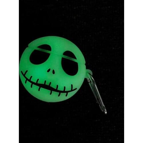 Luminous Skull Grimace 3D Case Forairpods1/2/pro Charging Box Soft Silicone Wireless Bluetooth Earphone Protect Cover Coque