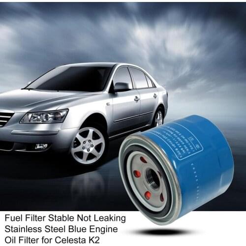 Fuel Filter Not Leaking Stainless Steel Blue Engine Oil Filter 26300-35503 26300-35504 for Celesta K2 Elantra K3 Mistra IX35