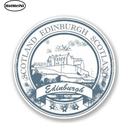 HotMeiNi 13cm x 13cm Funny Edinburgh Scotland Vinyl Decal Car Bumper Trunk Sticker Map Flag Graphic Waterproof Car Accessories