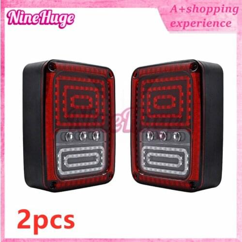 2pcs YIHE-B LED Rear Tail Light Brake Reverse Turn Signal Lamp for Wrangler JK 2007-2015
