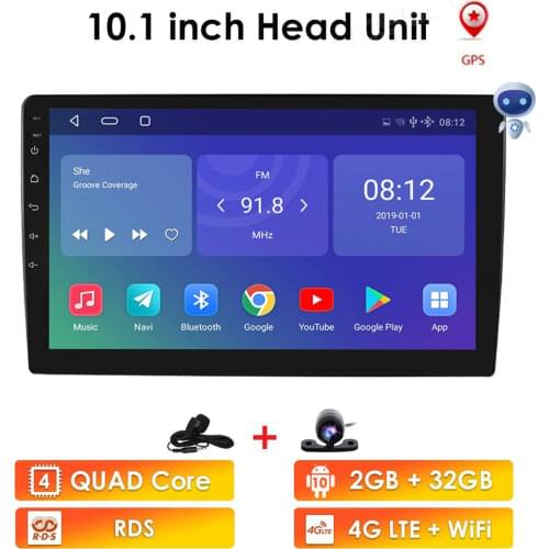 2din Car Radio 10.1inch Touch mirrorlink Android Player subwoofer gps navi Autoradio Bluetooth cam-in aux fm obd2 DAB dvr swc 4g
