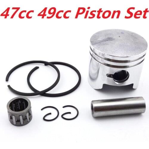 44mm 40mm Piston 12mm Pin For liya 2 Stroke 49cc Pocket Dirt Bike Mini Moto ATV Quad 4 Wheeler chainsaw brush cutter chain saw