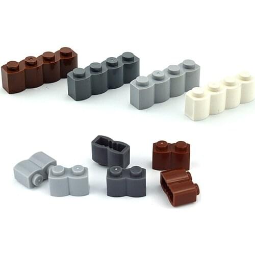 40-70pcs/lot Smartable Brick Special 1x2 1x4 with Wave Building Blocks Parts Toys For Kids Compatible 30136