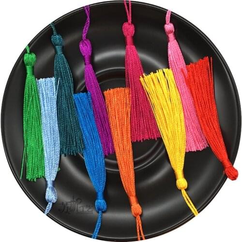 32pcs/Pack Polyester Silk Tassel Fringe 13cm Cotton Tassels Trim For Sewing Curtains Accessories DIY Home Wedding Decoration