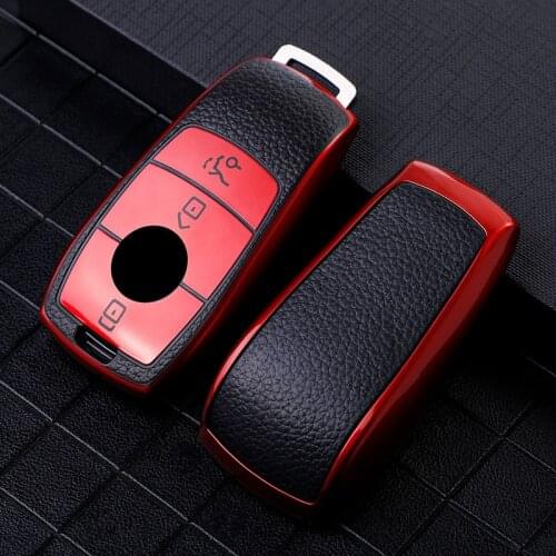 TPU Car Key Case Cover for Mercedes Benz E-Class 2017/2018 E43 W213 E300 E200 E220 Maybach S320 S450 S350 Car Key Case Holder