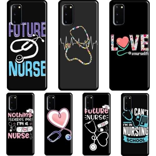 Nurse Stetoscope Case For Samsung Galaxy S10 S9 S8 Note 10 Plus Note 20 Ultra S20 FE S21 Ultra Phone Cover