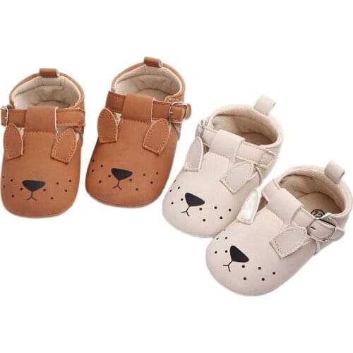 Baby Shoes For Newborn PU Leather First Walker Spring Autumn Cute Animal Pattern Baby Boy Girl Footwear Shoes Prewalker