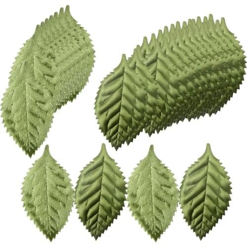 100 Pcs Artificial Rose Leaf Leaves Silk Flower Wedding Party Decor