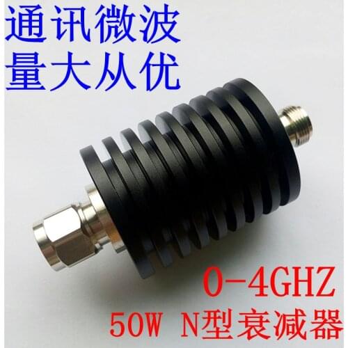 DC-4 GHz 50W N coaxial fixed attenuator, 1-50 dB optional