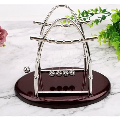 Newtons Cradle Steel Balance Ball Home Desk Decoration Craft Educational Toy Metal Pendulum Ball Physics Science