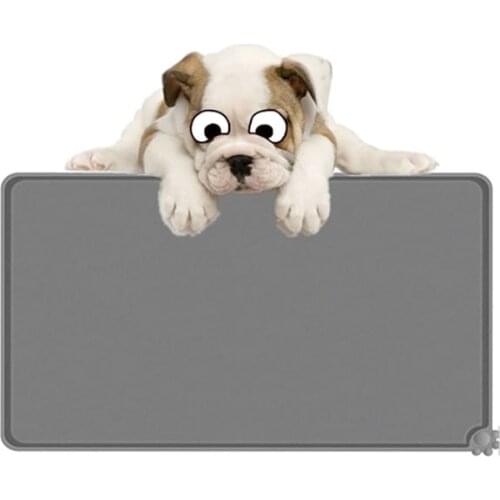 Pet Mat Waterproof Silicone Dog Cat Placemat Food Drinking Water Mat Non-Slip And Leak-Proof Easy To Clean Accessories Supplies