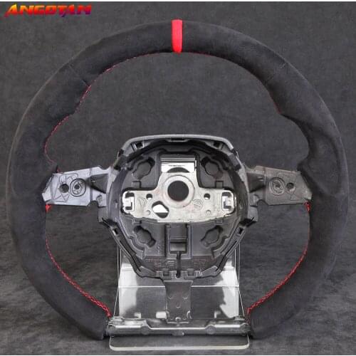 Carbon Fiber Alcantara Leather Steering Wheel Fit For Lamborghini Racing wheel