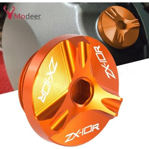 Aluminum Alloy Engine Oil Filler Cap For KAWASAKI ZX10R ZX10RR -2019 2020 2021 ZX 10R/10RR Motorcycle Tank Drain Plug Covers